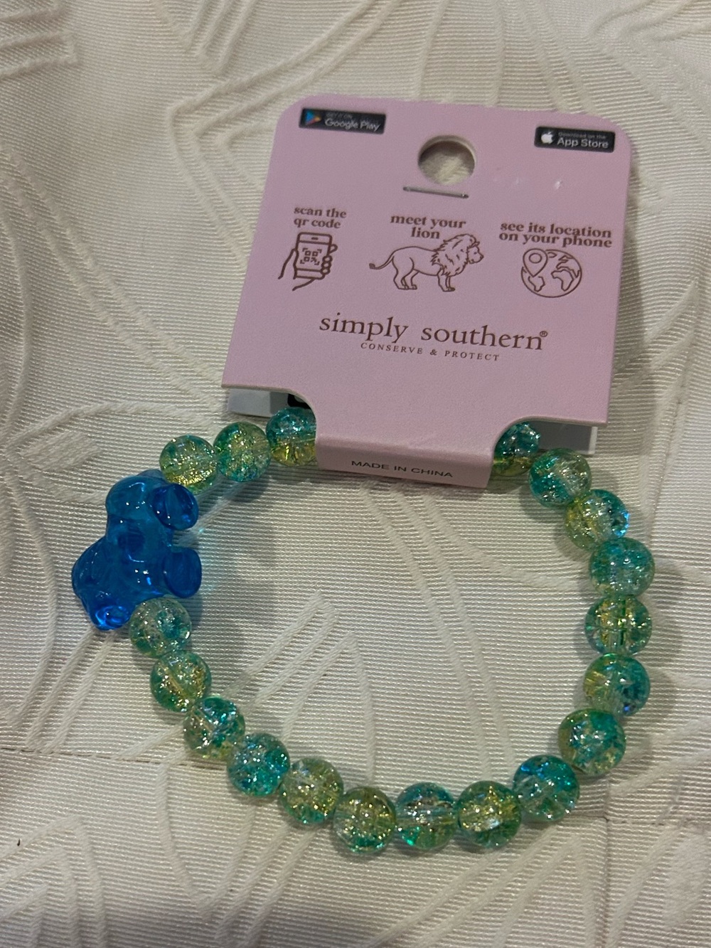 SIMPLY SOUTHERN TRACKER LION JEWELRY BRACELET
